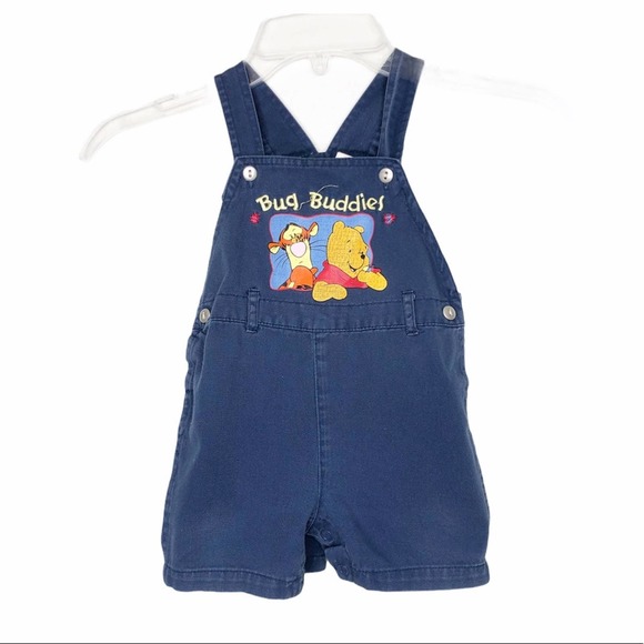 Disney Other - Disney Y2K Vintage Winnie the Pooh Short Overalls